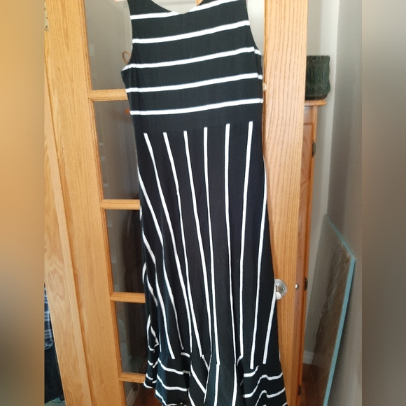 Chaps black and white striped maxi dress - Picture 7 of 15